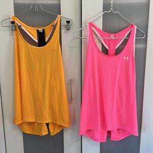 2 Under Armour Racerback Tank Tops